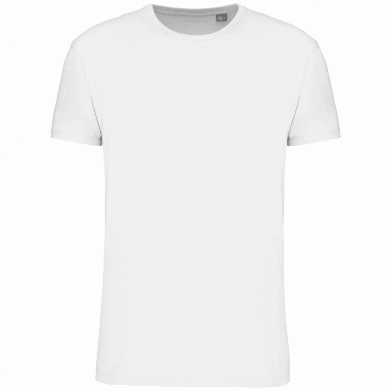 T-shirt Bio col rond homme white