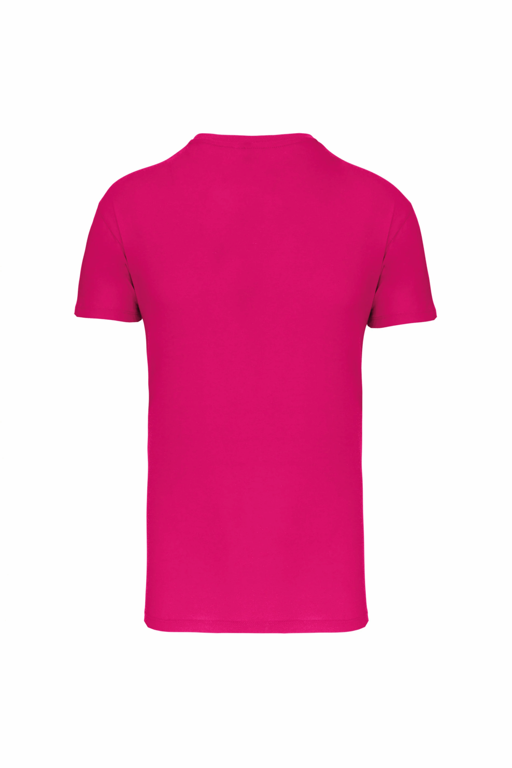 t-shirt bio 150IC col rond homme fuchsia dos
