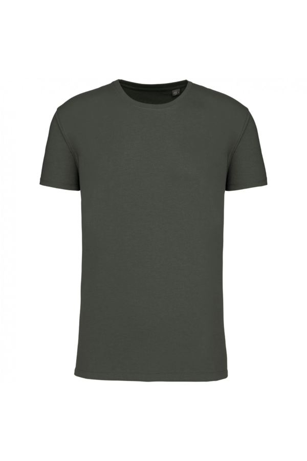 T-shirt Bio col rond homme green marble heather