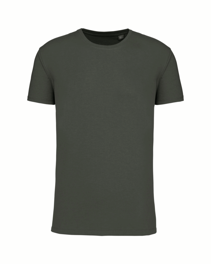 T-shirt Bio col rond homme green marble heather