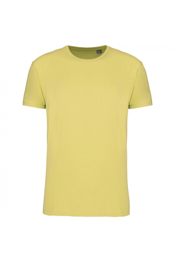 T-shirt Bio col rond homme lemon yellow