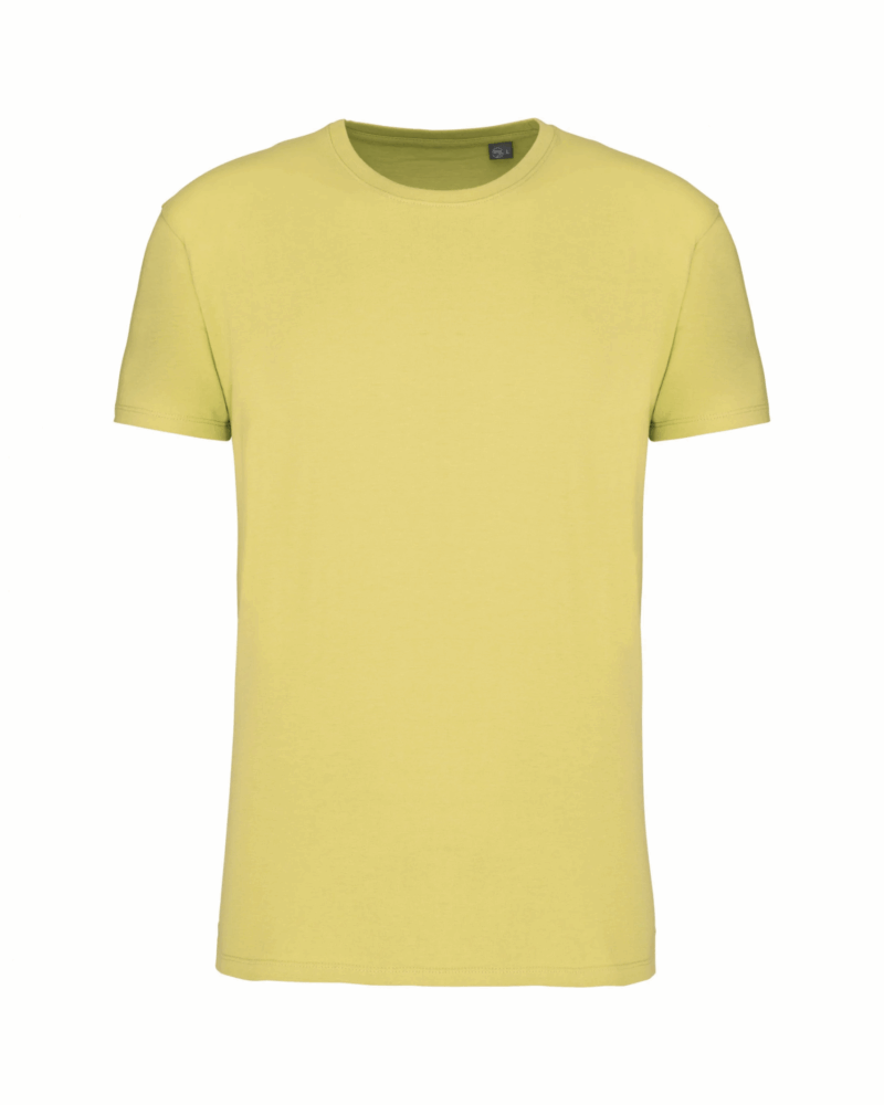 T-shirt Bio col rond homme lemon yellow