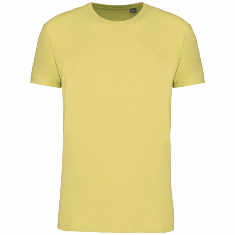 T-shirt Bio col rond homme lemon yellow