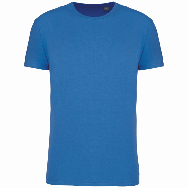 T-shirt Bio col rond homme light royal blue