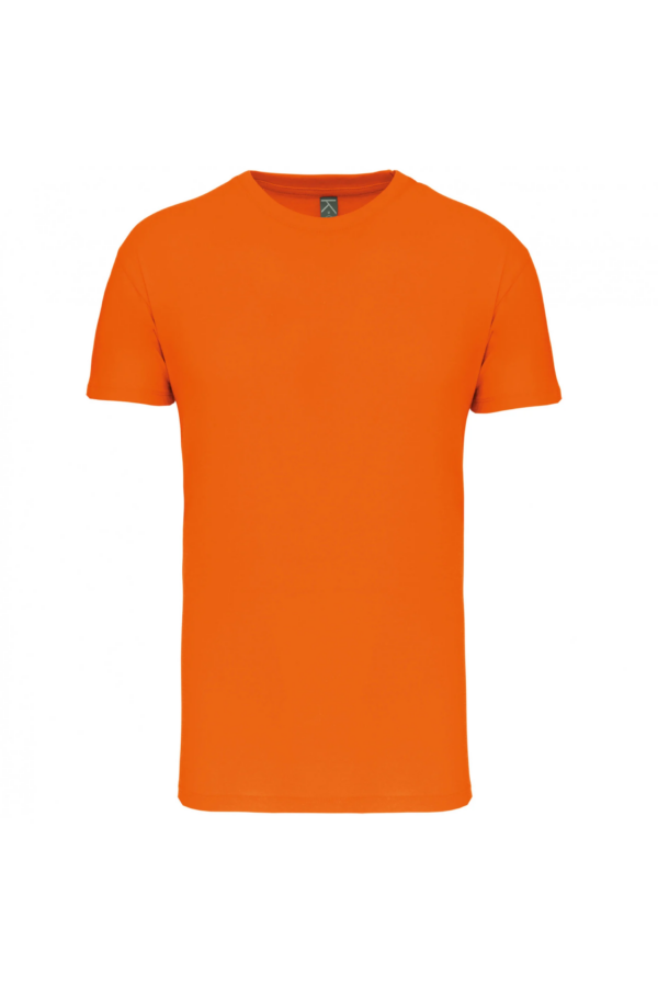 T-shirt Bio col rond homme orange
