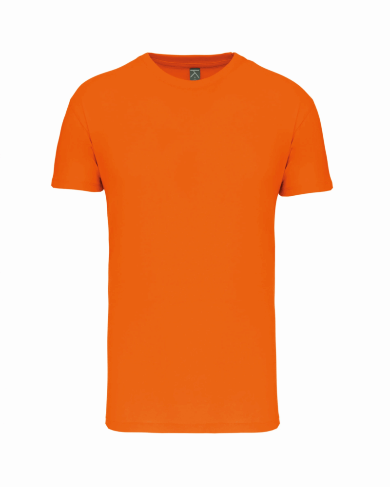 T-shirt Bio col rond homme orange