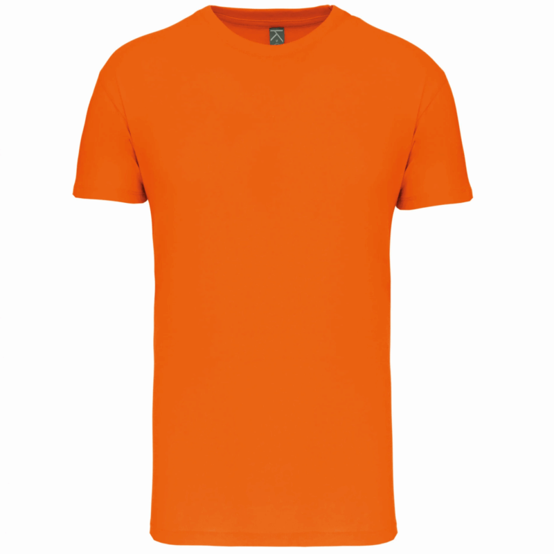 T-shirt Bio col rond homme orange