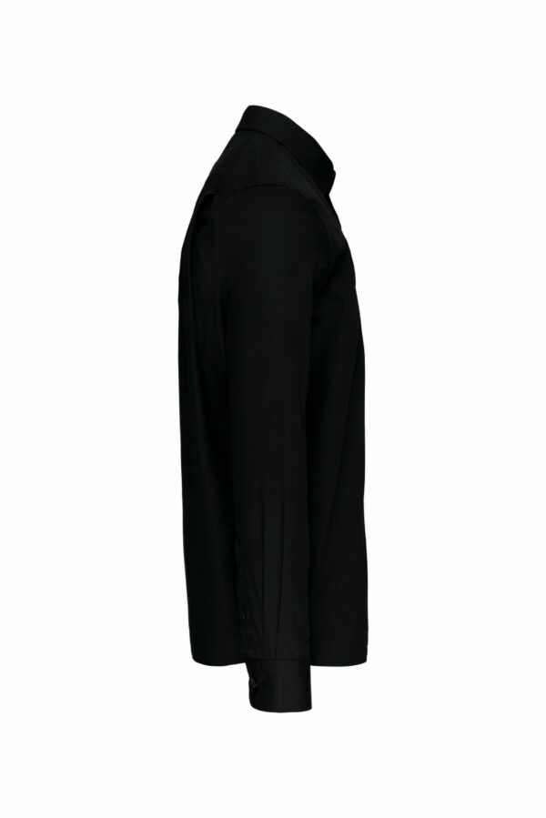 Chemise popeline manches longues black – Image 3