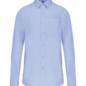 Chemise popeline manches longues bright sky