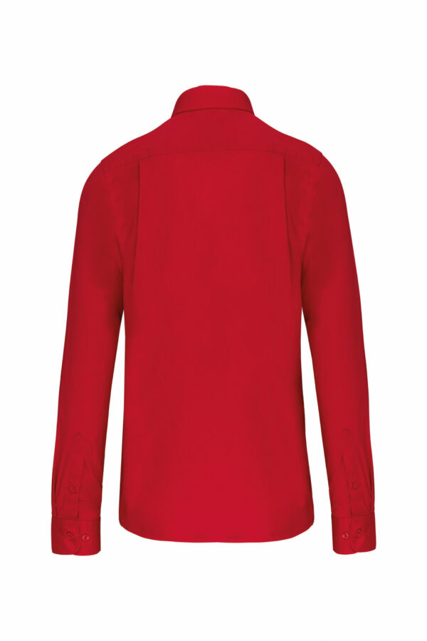 Chemise popeline manches longues classic red – Image 2