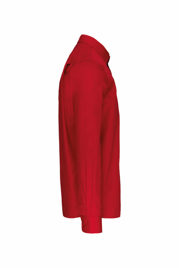 Chemise popeline manches longues classic red – Image 3