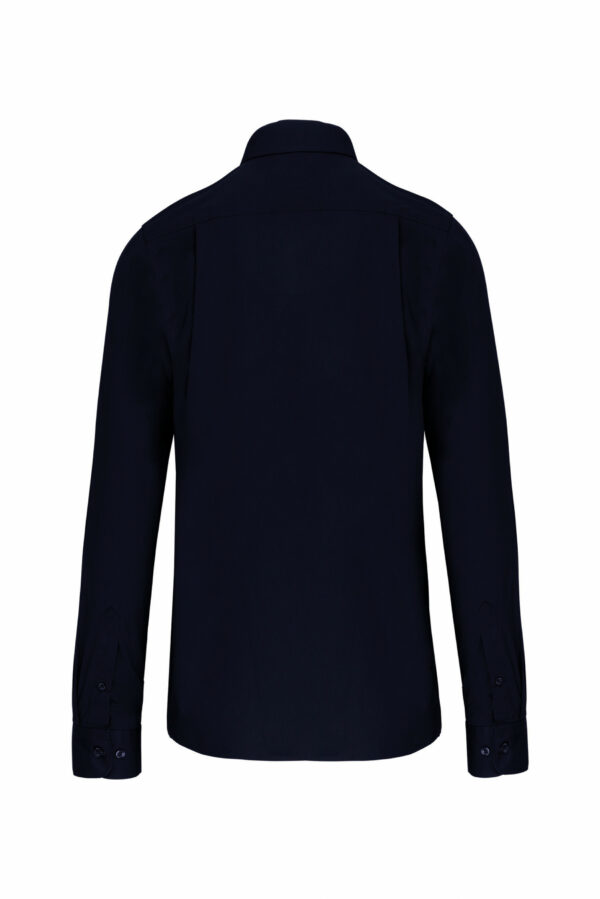 Chemise popeline manches longues navy – Image 2