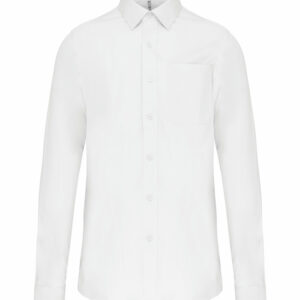 Chemise popeline manches longues white