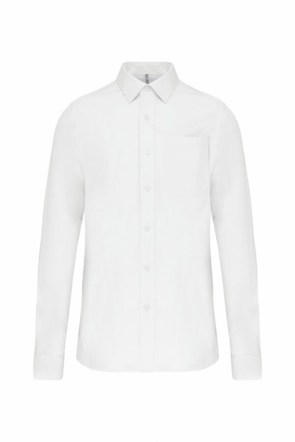 Chemise popeline manches longues white