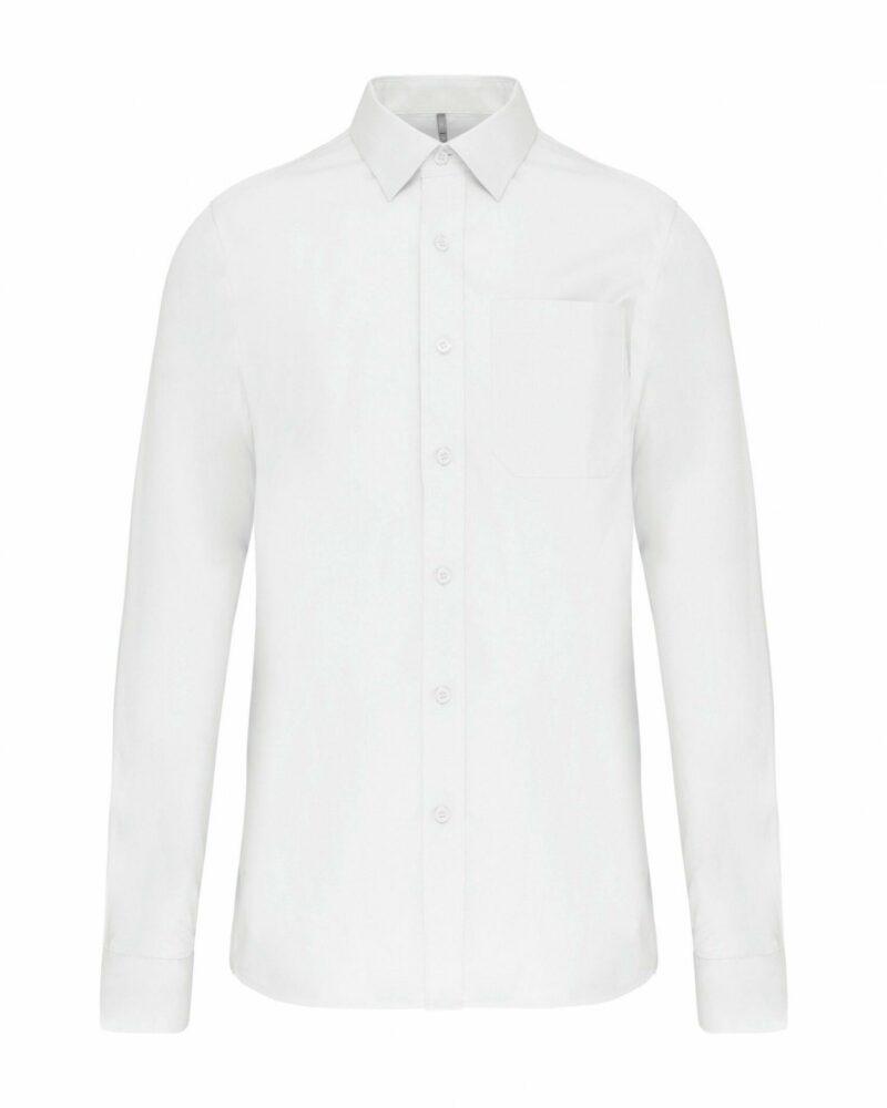 Chemise popeline manches longues white