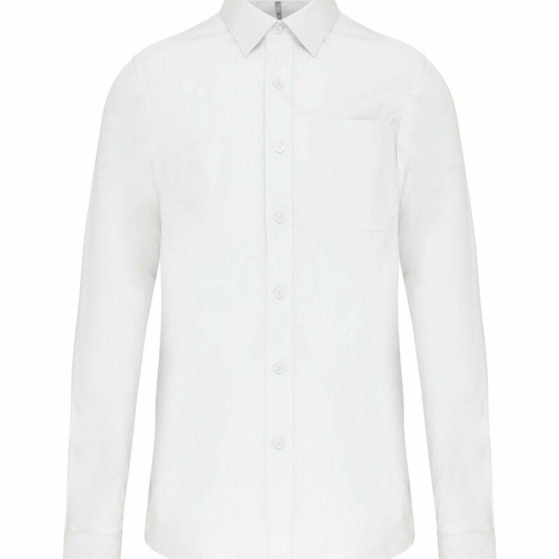 Chemise popeline manches longues white