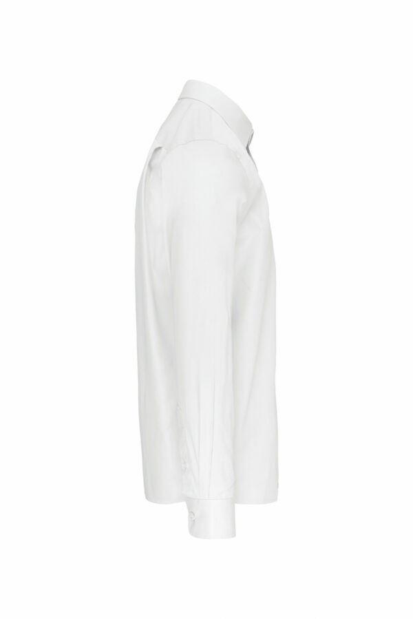 Chemise popeline manches longues white – Image 3