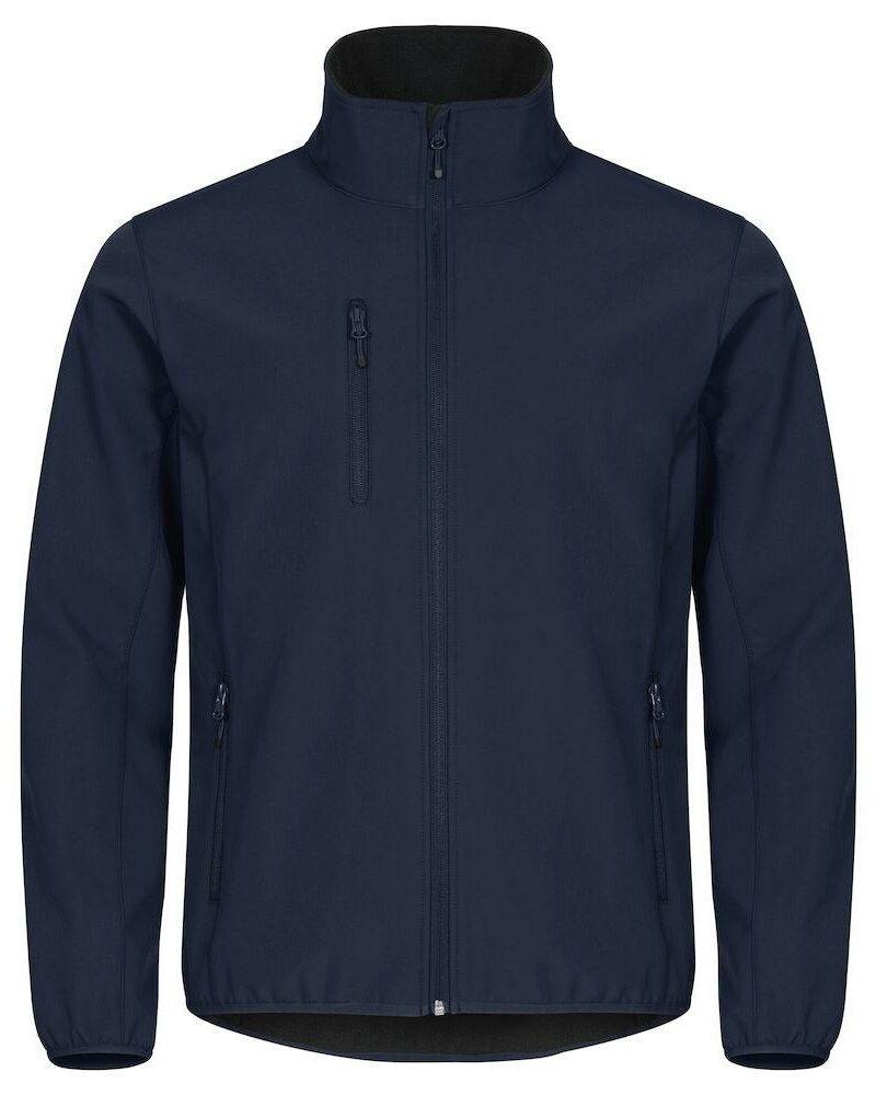 Veste en tissu softshell bleu foncé
