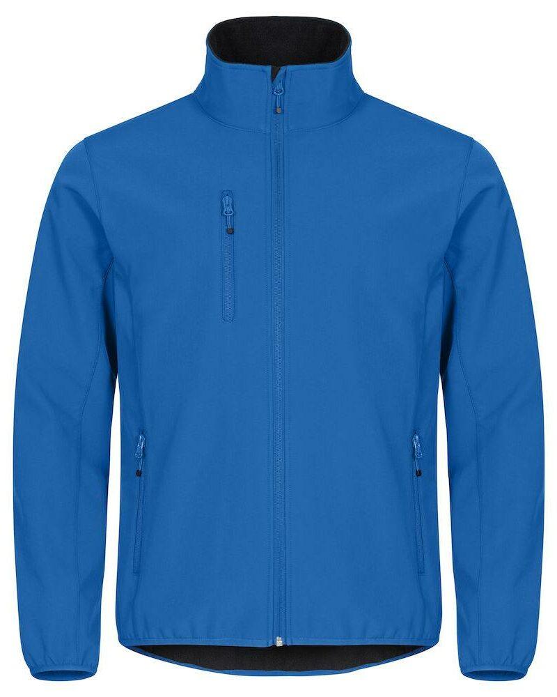 Veste en tissu softshell bleu royal