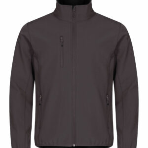 Veste en tissu softshell gris sombre
