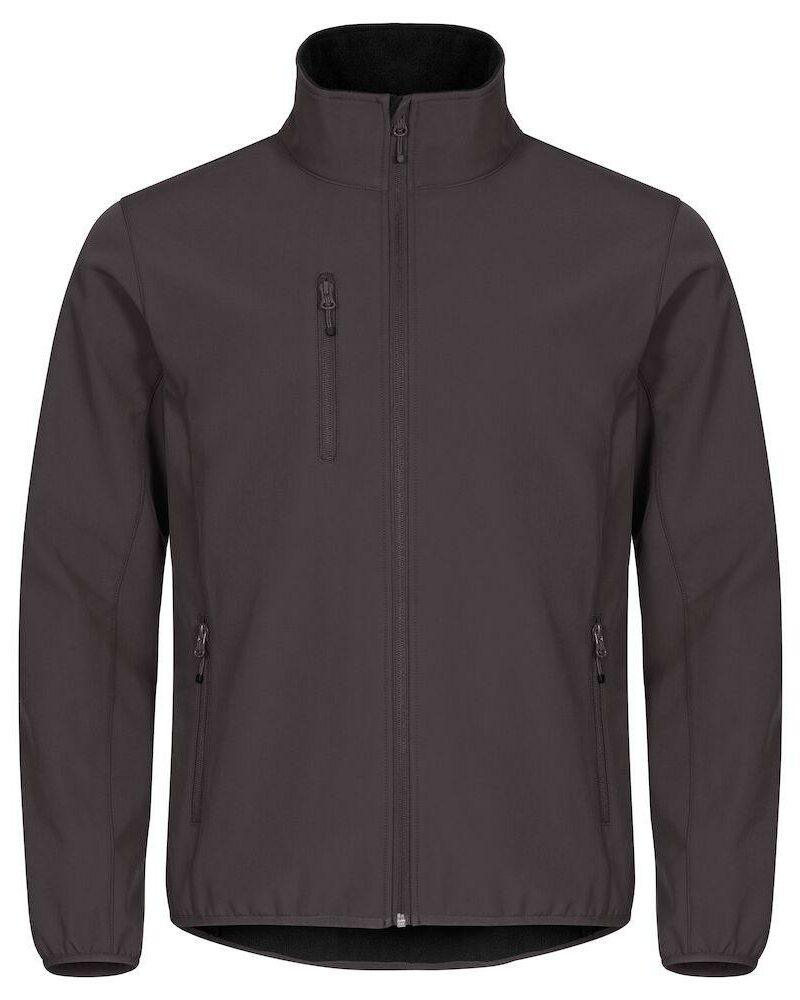 Veste en tissu softshell gris sombre