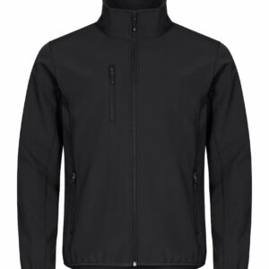 Veste en tissu softshell noir