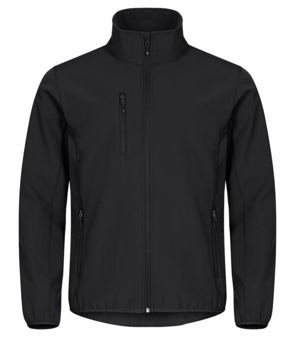 Veste en tissu softshell noir