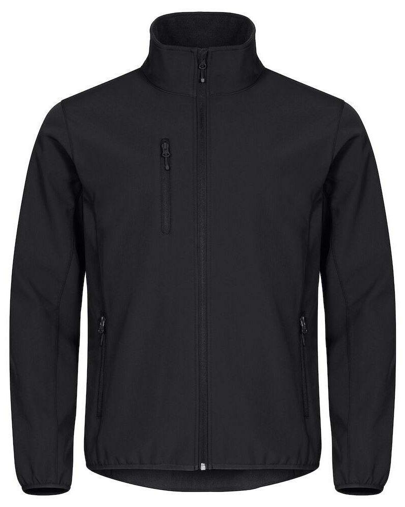 Veste en tissu softshell noir