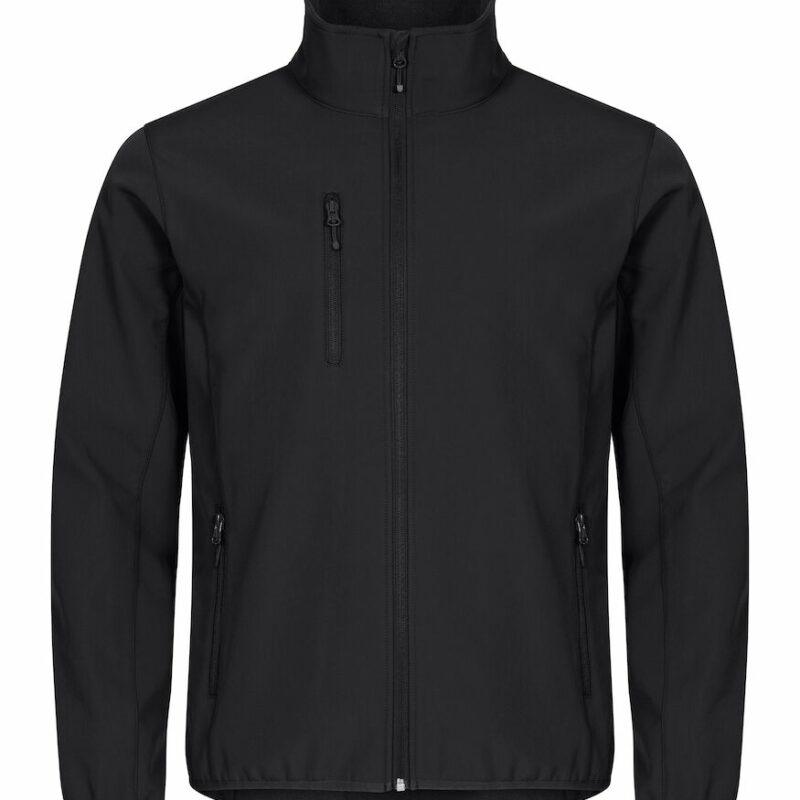 Veste en tissu softshell noir