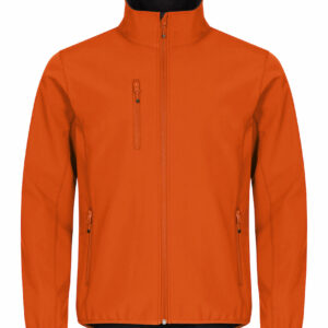 Veste en tissu softshell orange