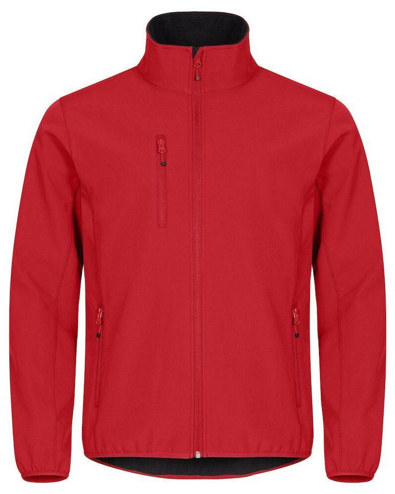 Veste en tissu softshell rouge