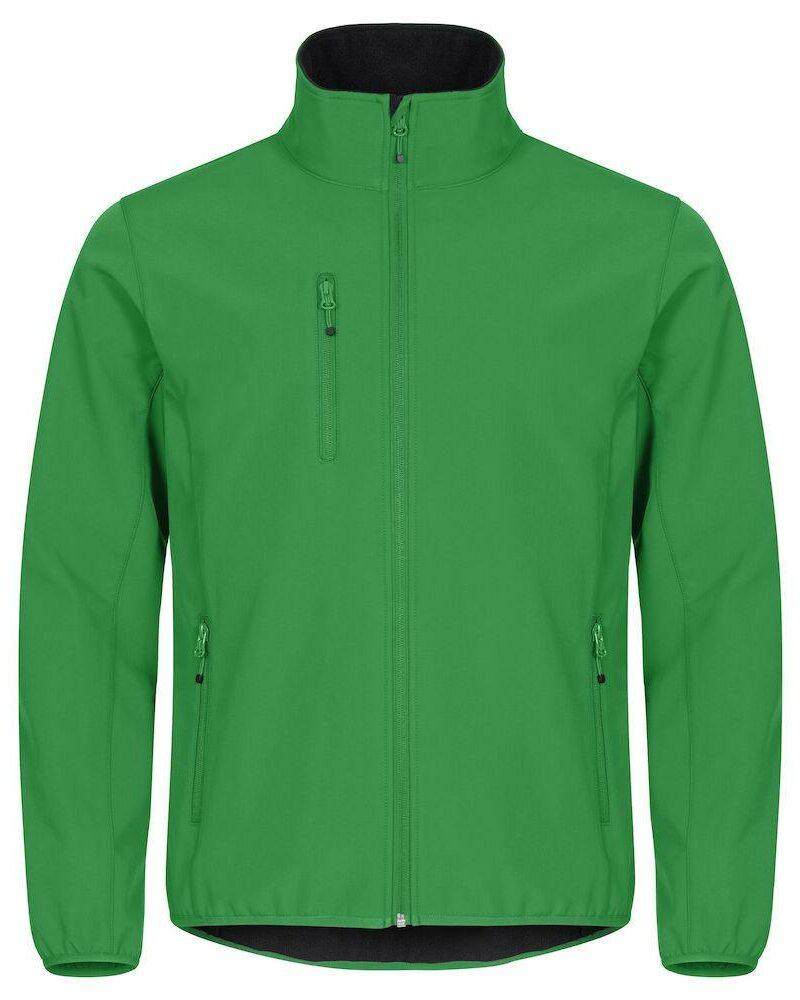 Veste en tissu softshell vert pomme