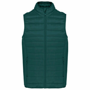 Doudoune légère sans manches homme mineral green