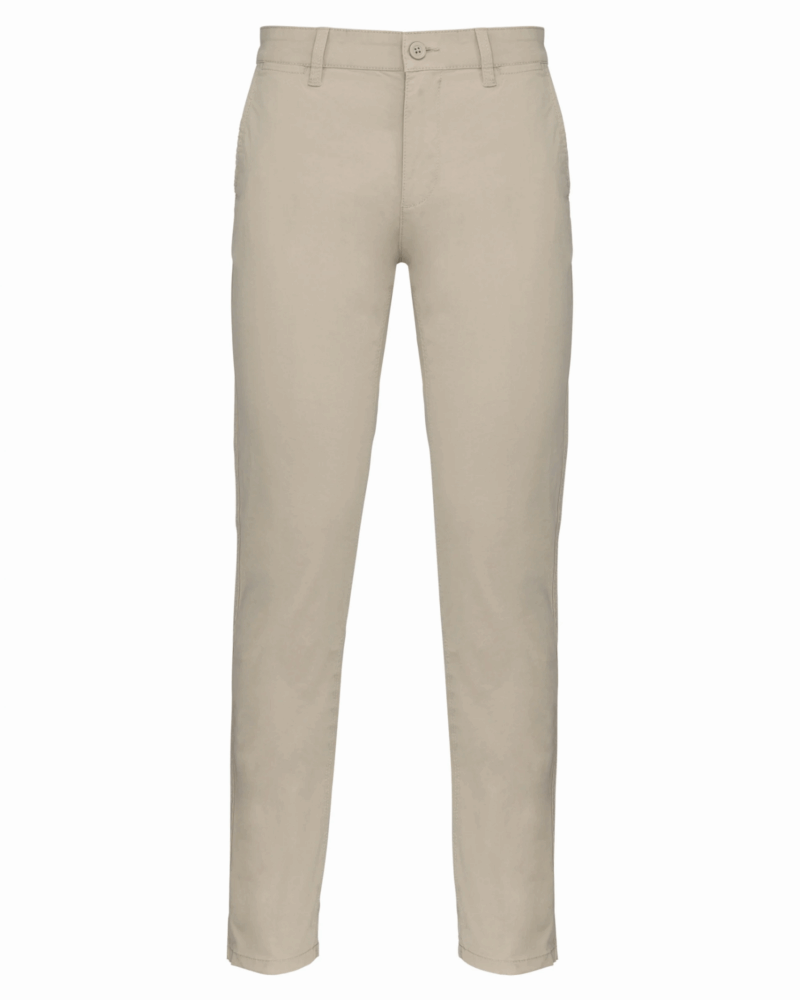 Pantalon chino homme beige