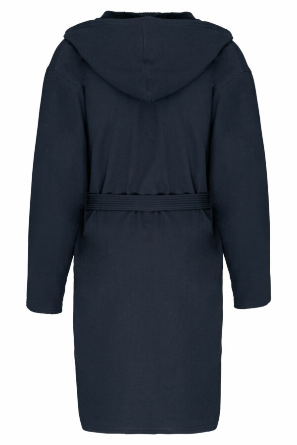 Peignoir de bain à capuche Bio navy – Image 2