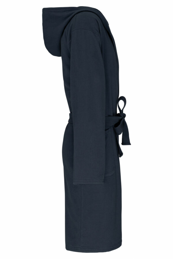 Peignoir de bain à capuche Bio navy – Image 3