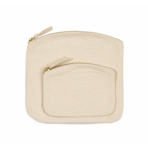 Pochette à fermeture zippée natural
