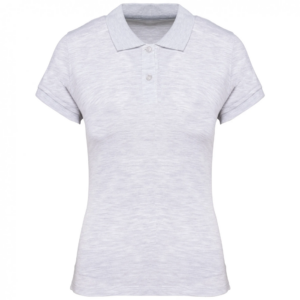 Polo manches courtes femme ash heather