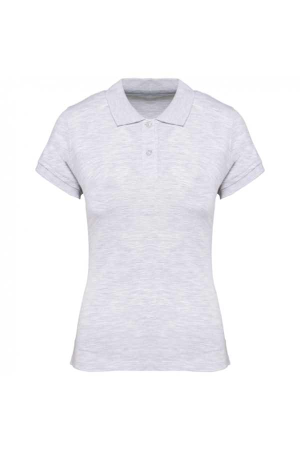 Polo manches courtes femme ash heather