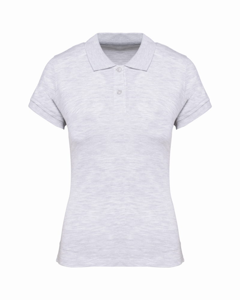 Polo manches courtes femme ash heather