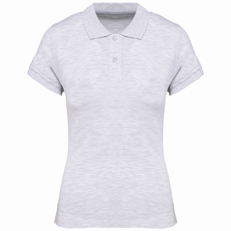 Polo manches courtes femme ash heather