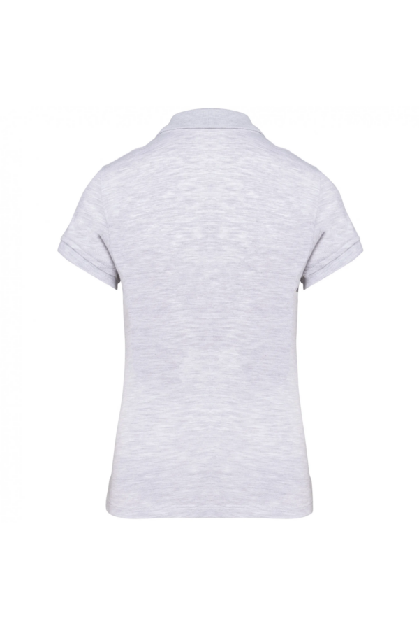 Polo manches courtes femme ash heather – Image 2