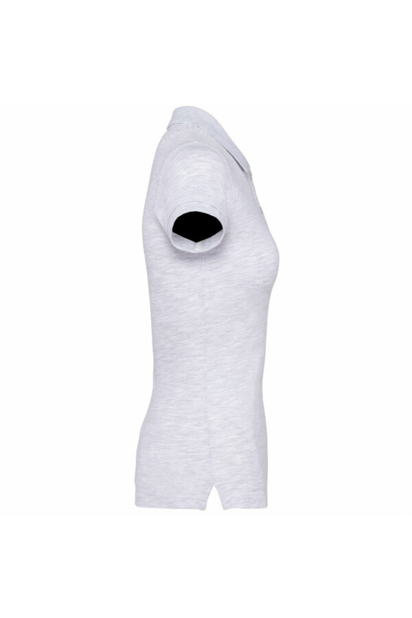 Polo manches courtes femme ash heather – Image 3