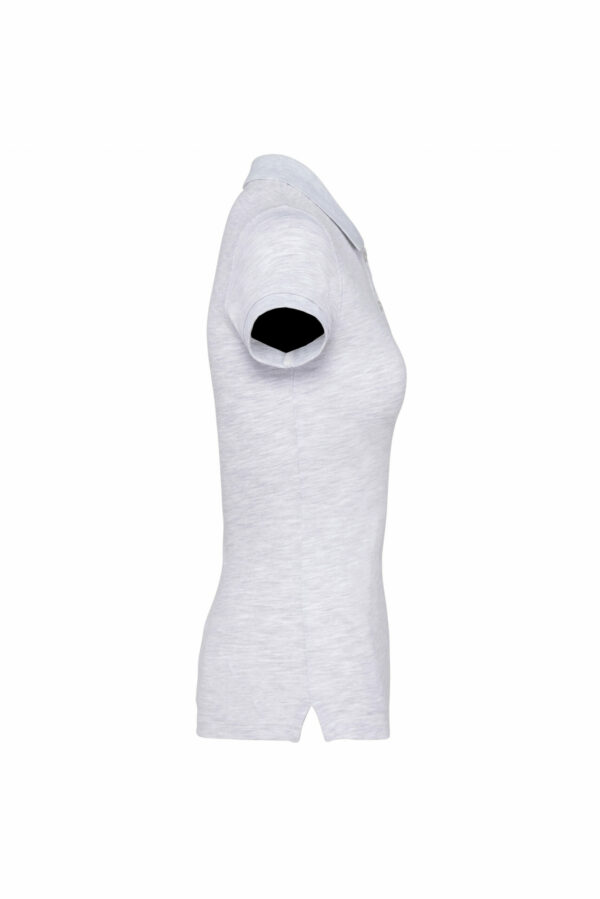Polo manches courtes femme ash heather – Image 3
