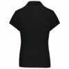 Polo manches courtes femme black dos