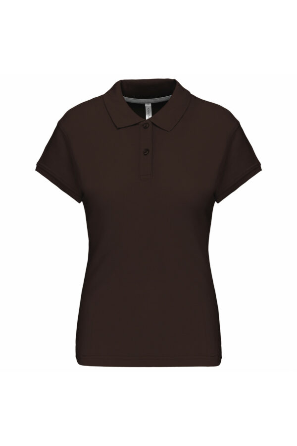 Polo manches courtes femme chocolate