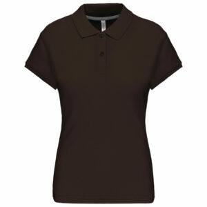 Polo manches courtes femme chocolate