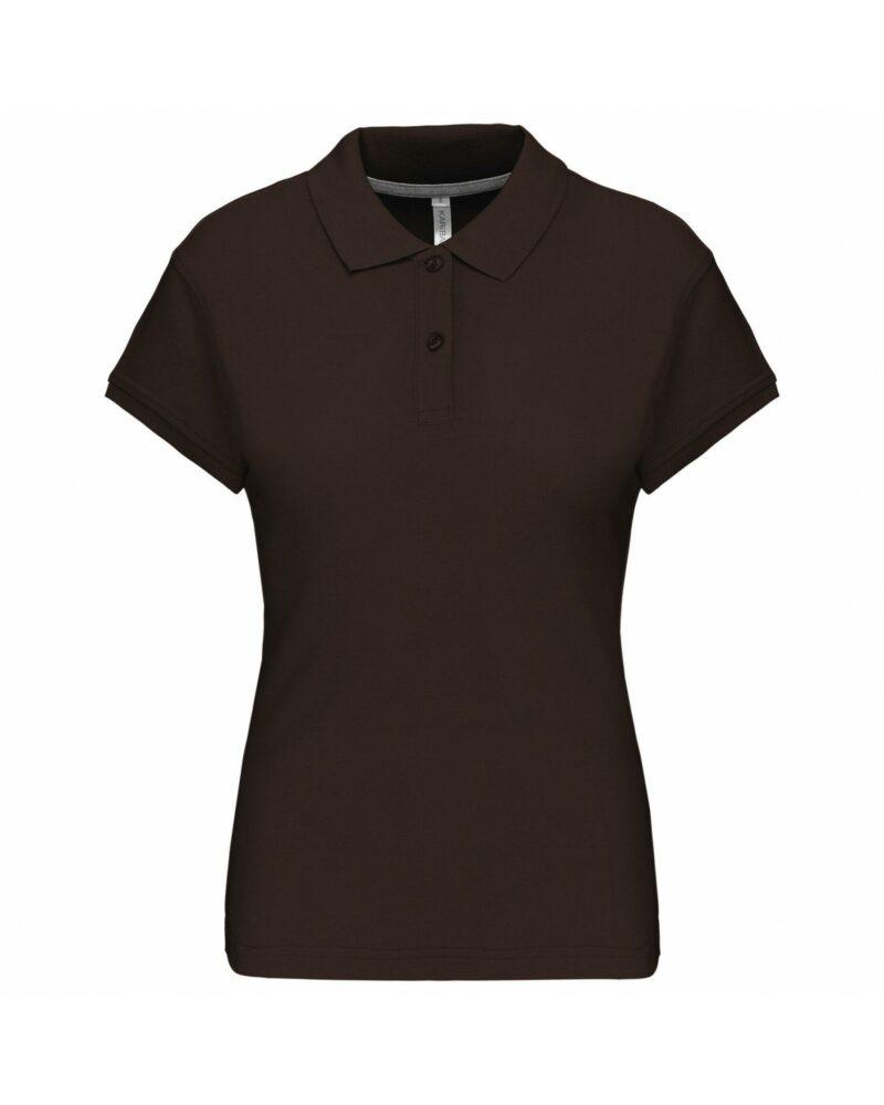 Polo manches courtes femme chocolate