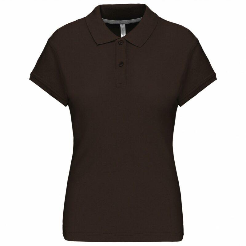 Polo manches courtes femme chocolate