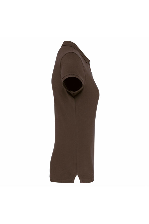 Polo manches courtes femme chocolate – Image 2